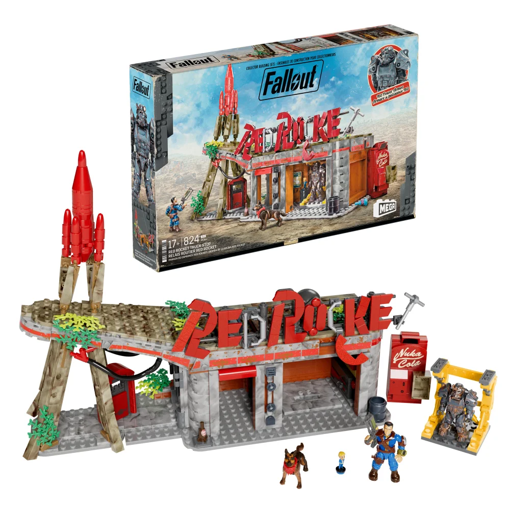 MEGA Fallout Red Rocket Truck Stop Building Set Bild 1