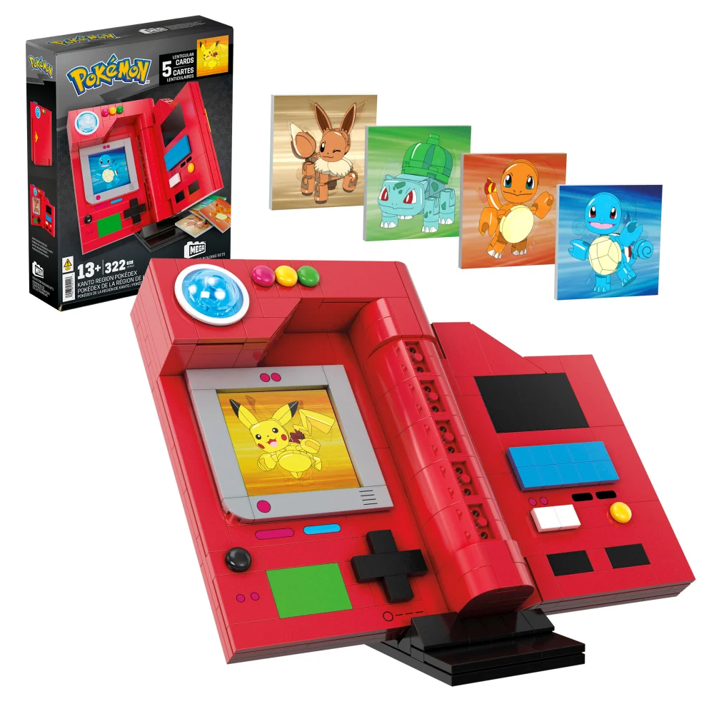 MEGA Pokémon Kanto Pokédex Building Set Bild 1