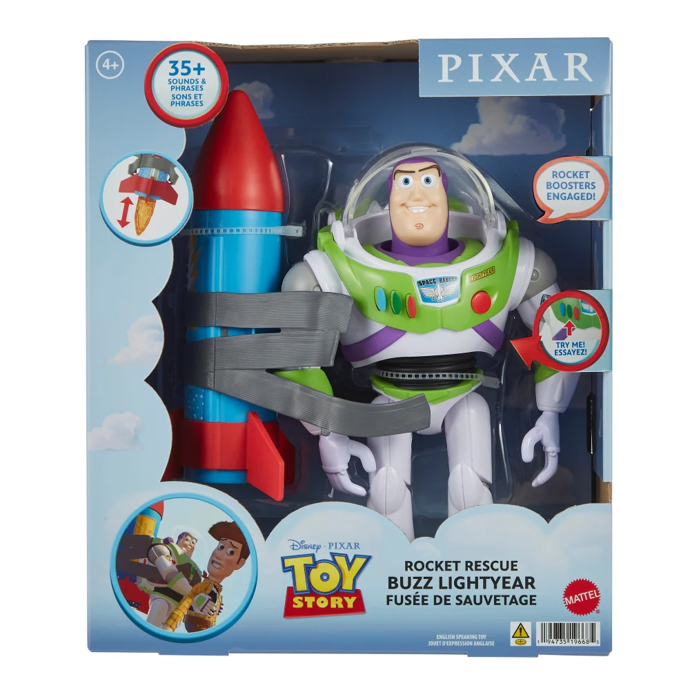 Disney Pixar Toy Story Rocket Rescue Buzz Lightyear Feature Figure Bild 1