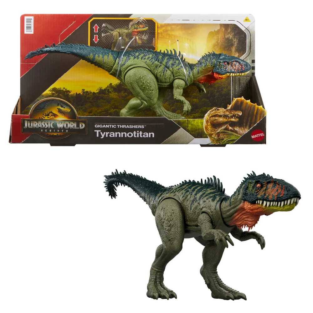 Jurassic World Saga Gigantic Thrashers: Tyrannotitan Dinosaur Figure Bild 1