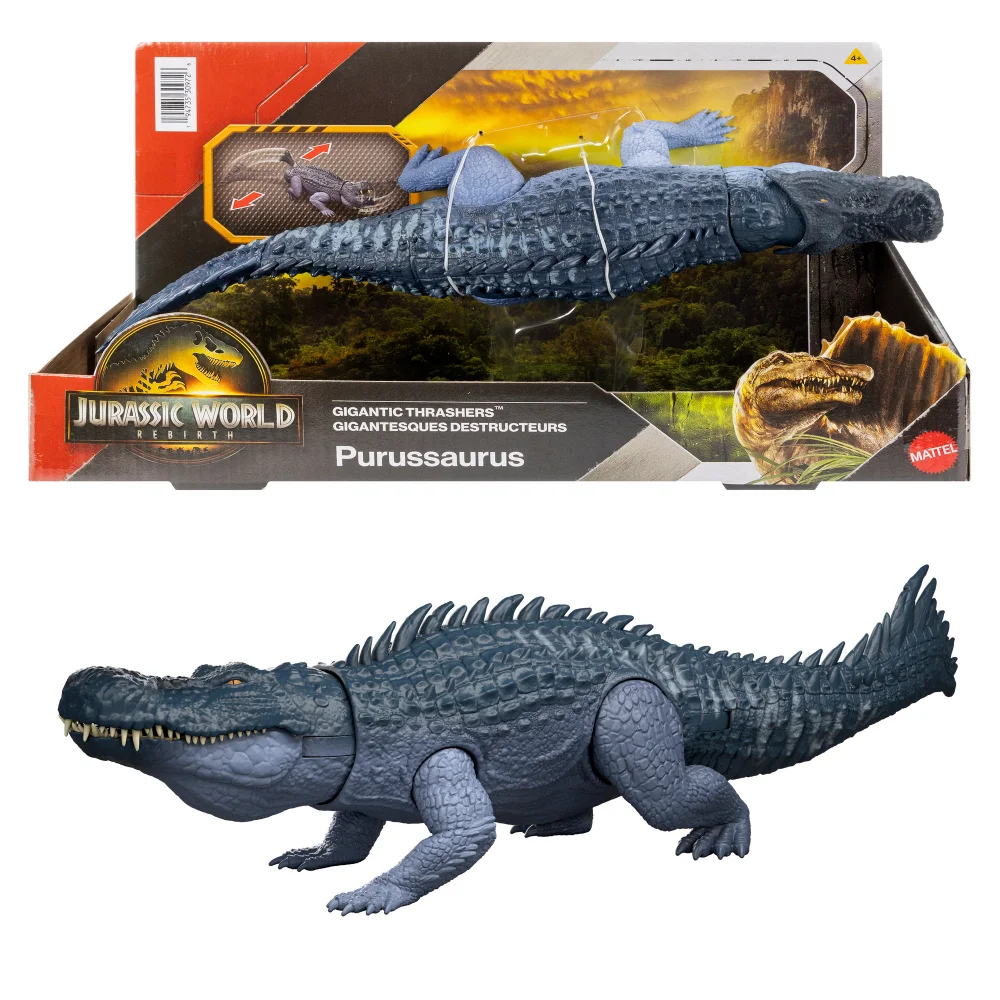 Jurassic World Saga Gigantic Thrashers: Purussaurus Dinosaur Figure Bild 1
