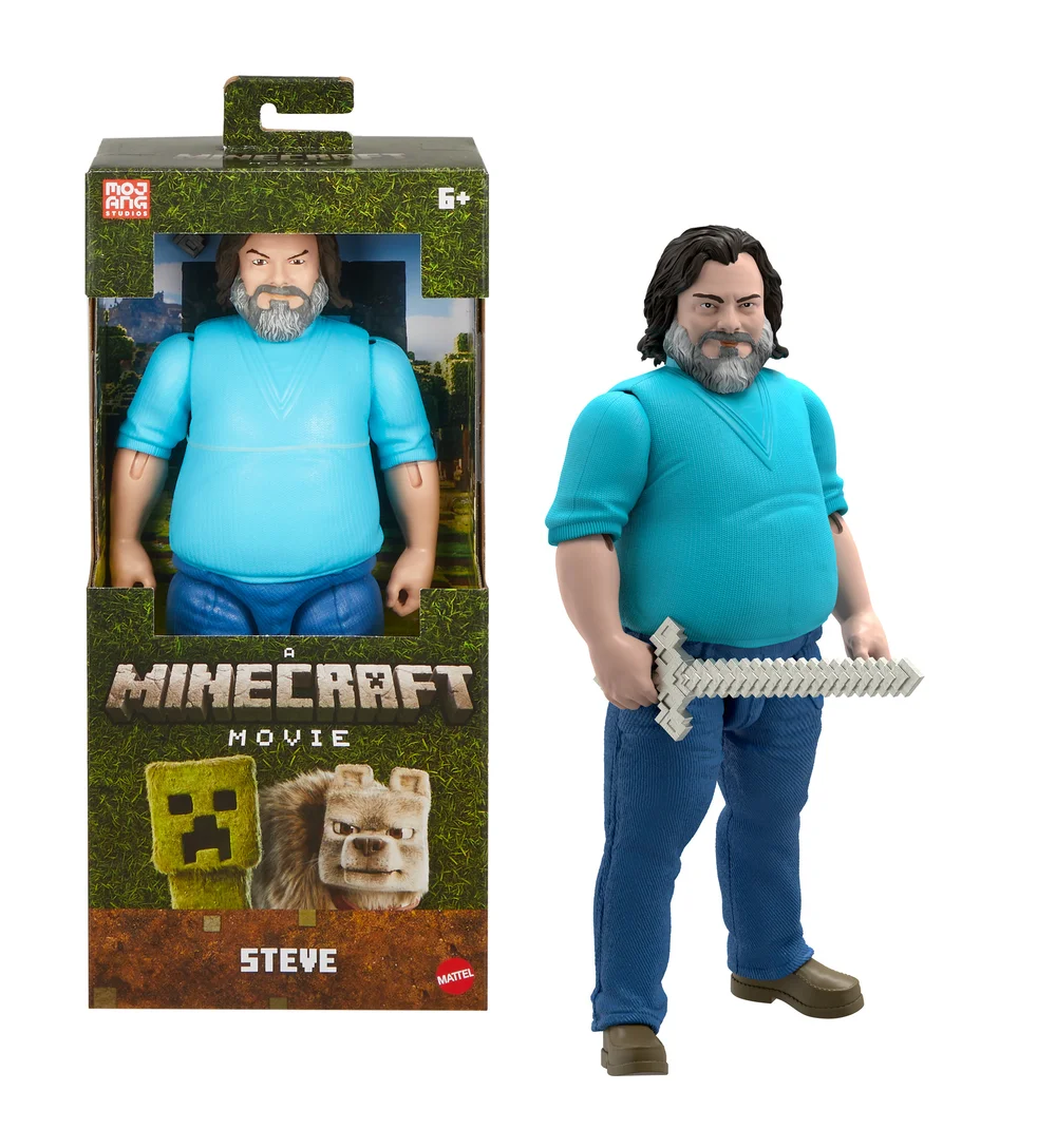 Minecraft Movie Large Steve Action Figure (12") Bild 1