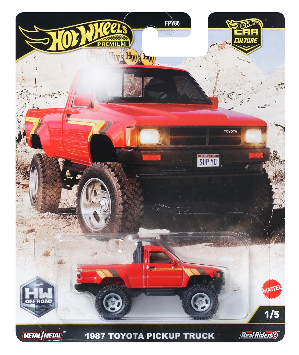 Hot Wheels Premium Car Off Road 1987 Toyota Pickup Truck Bild 1
