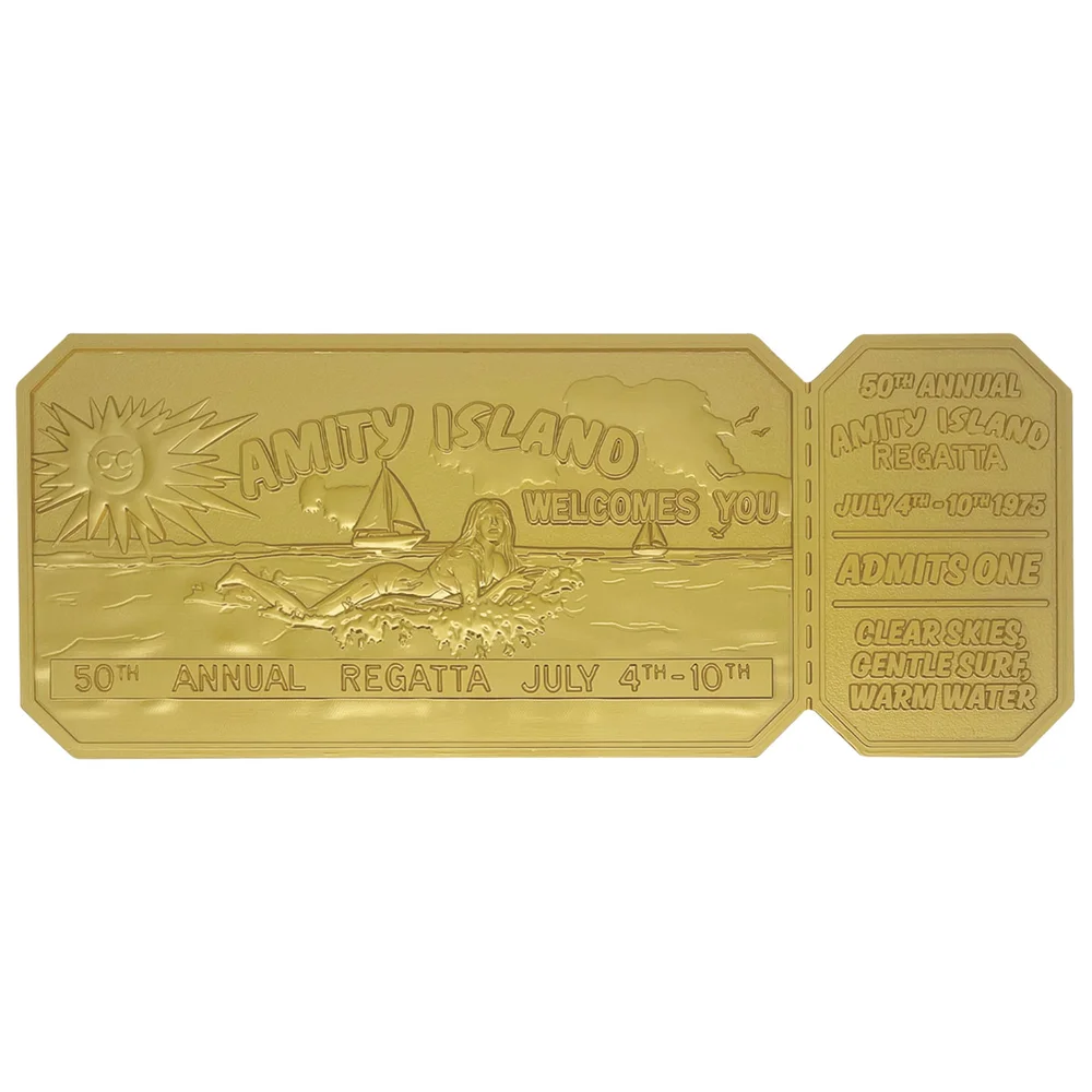 Jaws 50th Anniversary 24k Gold Plated Regatta Ticket Bild 1