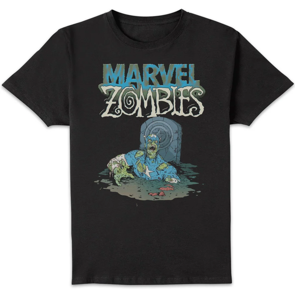 Marvel Zombie Cap Unisex T-Shirt - Black - S Bild 1