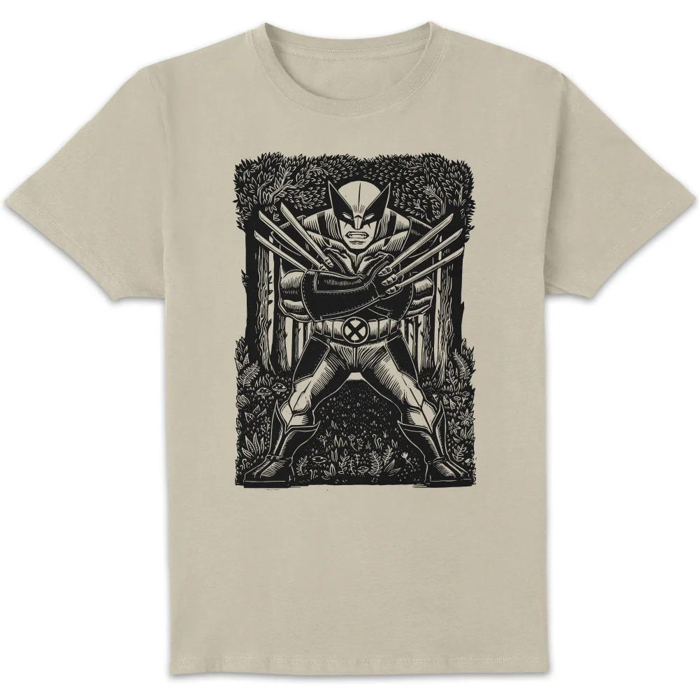 Marvel Wolverine Line Art Unisex T-Shirt - Cream - S Bild 1