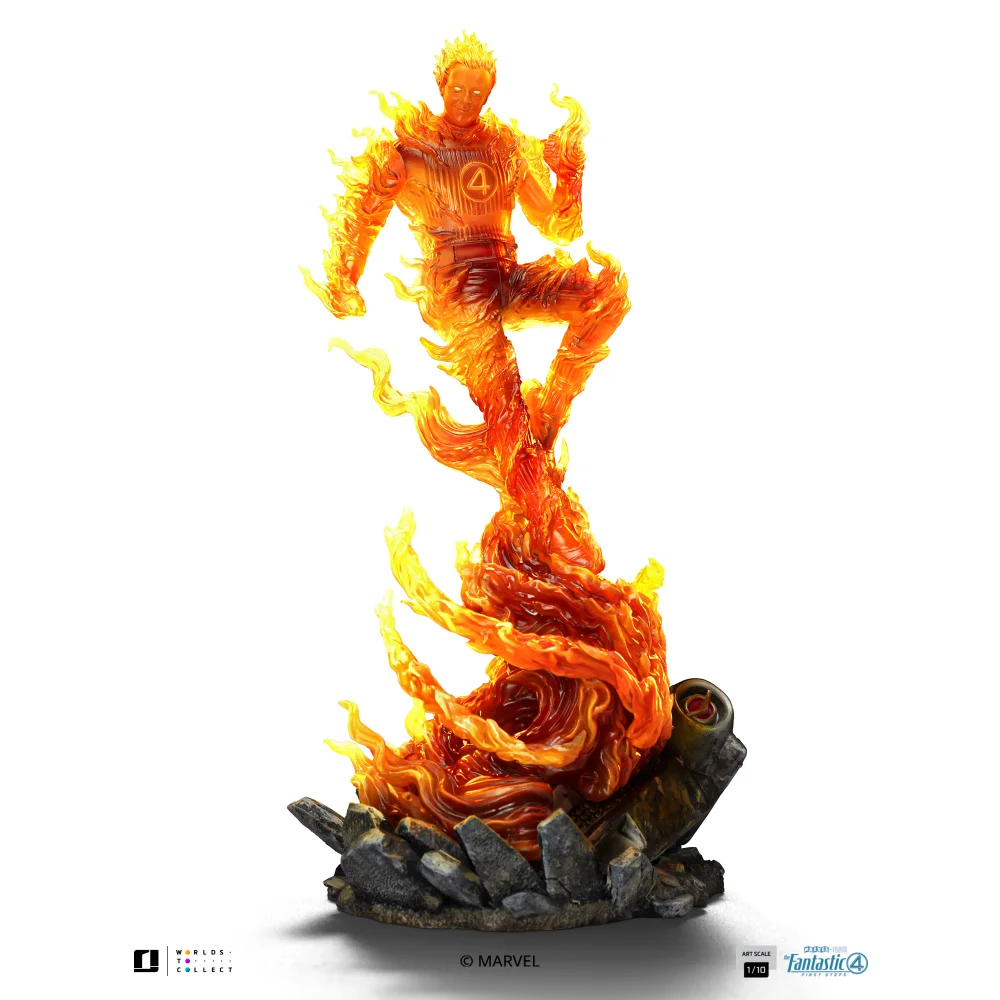 Iron Studios Fantastic Four Human Torch Art Scale 1/10 Statue Bild 1