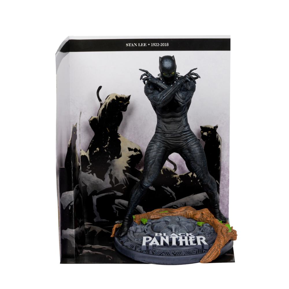 McFarlane Toys Marvel Black Panther 1:10th Scale Collectible with Scene (Marvel Knights #4) Bild 1