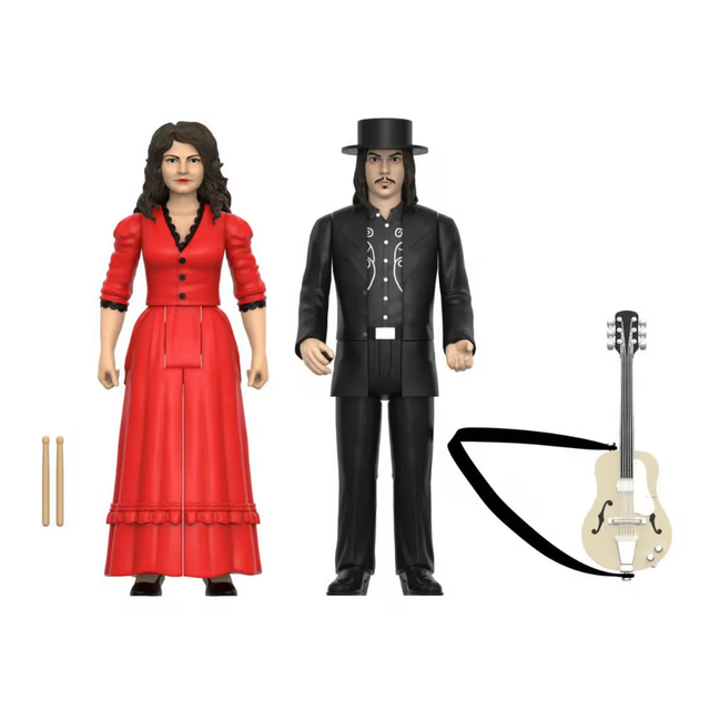 Super7 White Stripes ReAction Wave 1 The White Stripes 2-Pack (Get Behind Me Satan) Figures