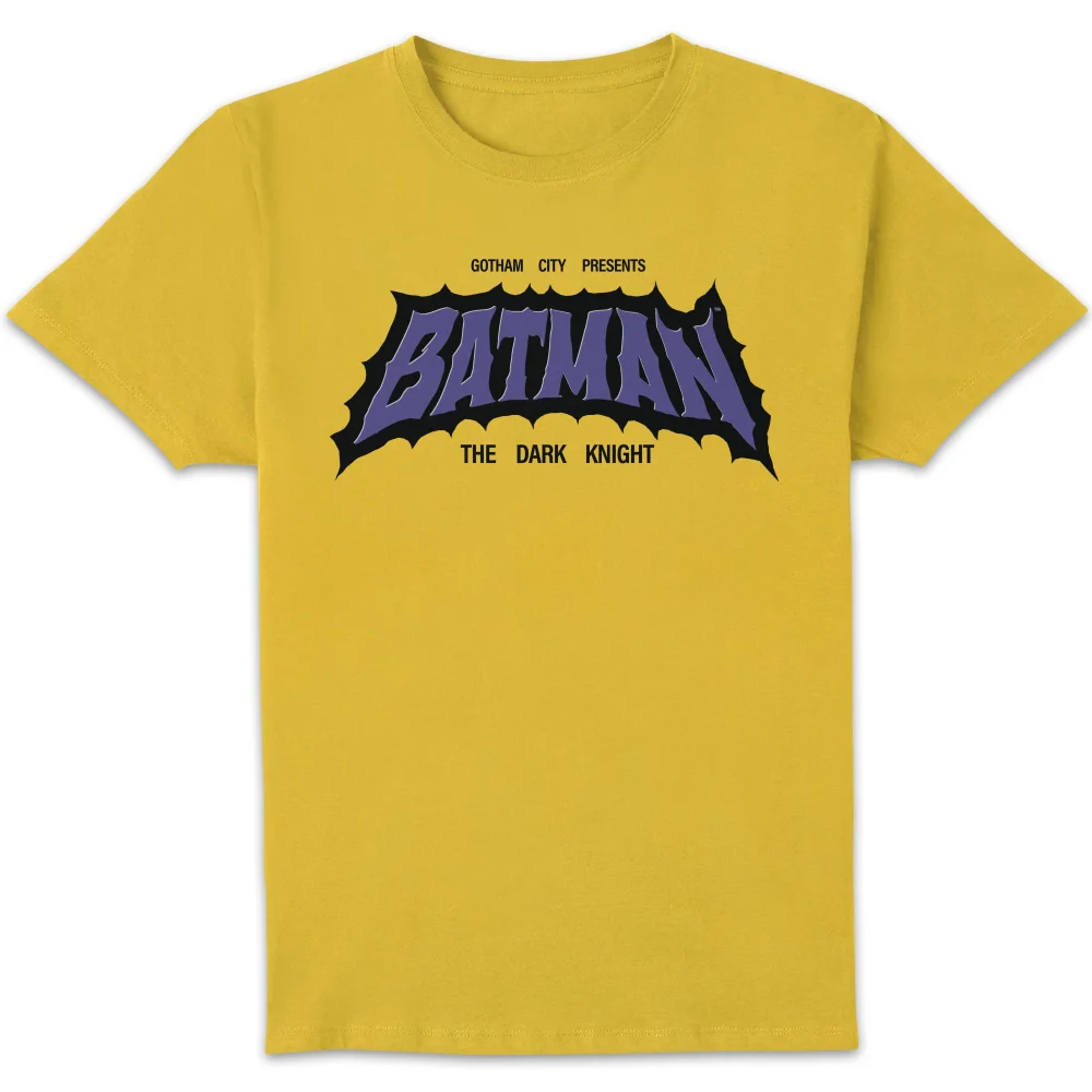 DC Comics Batman Dark Knight Unisex T-Shirt - Yellow - S Bild 1