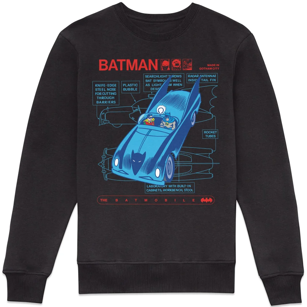 DC Comics Batman Batmobile Sweatshirt - Black - S Bild 1