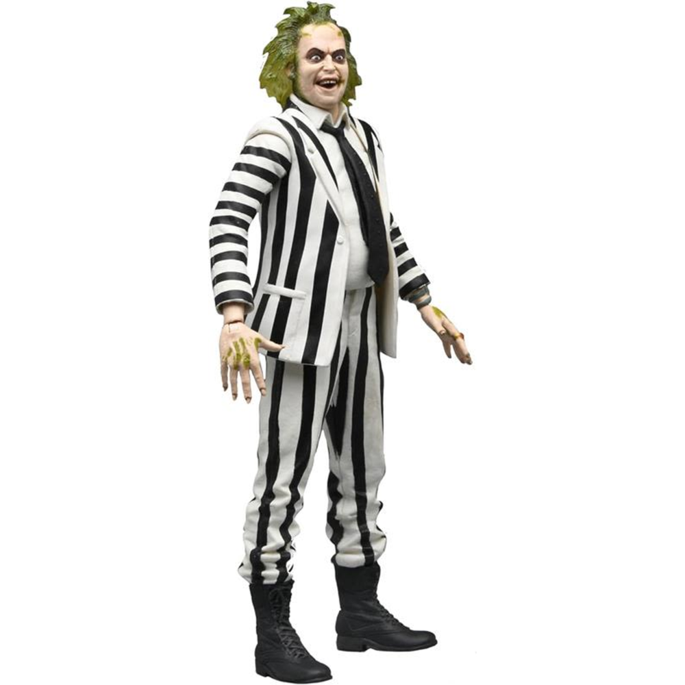 NECA Beetlejuice 7" Figure B&W Striped Suit Beetlejuice Bild 1