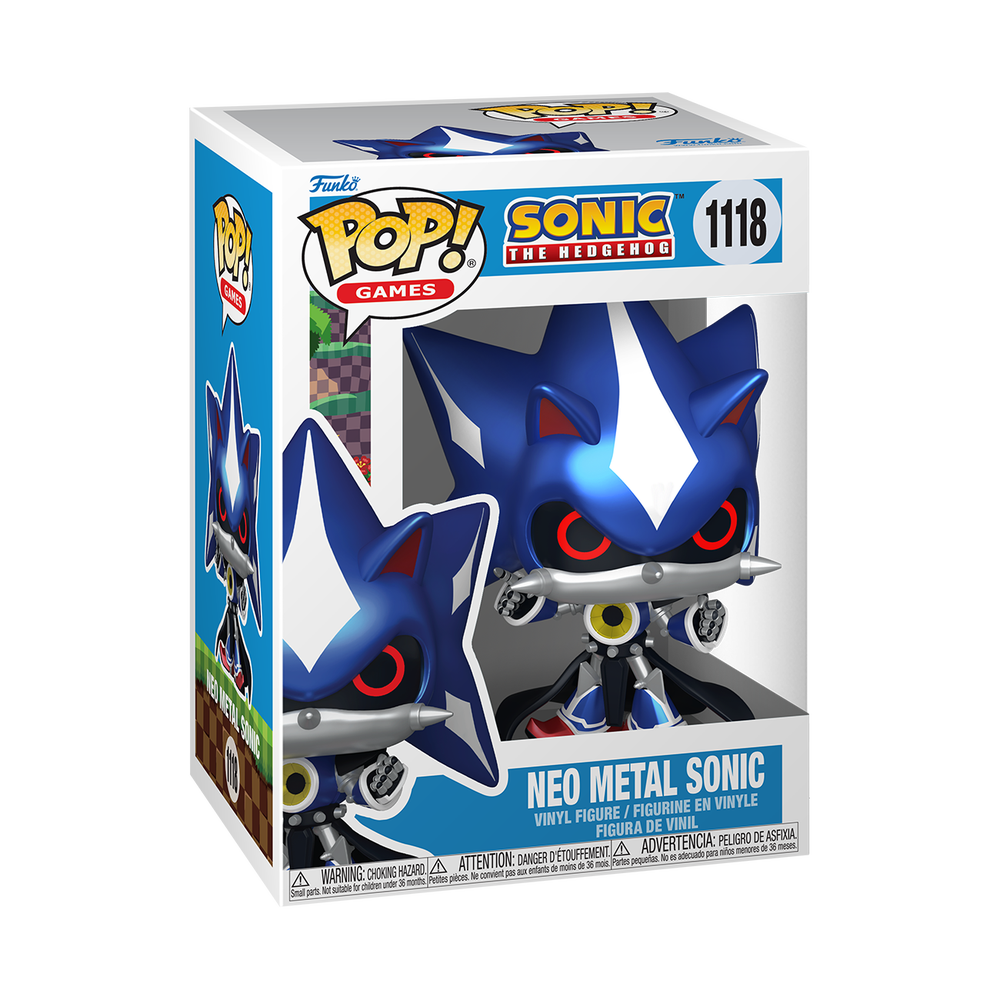 Sonic Neo Metal Sonic (Metallic) Funko Pop! Vinyl Bild 1