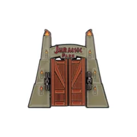 Jurassic Park Gates Hinged Pin Badge