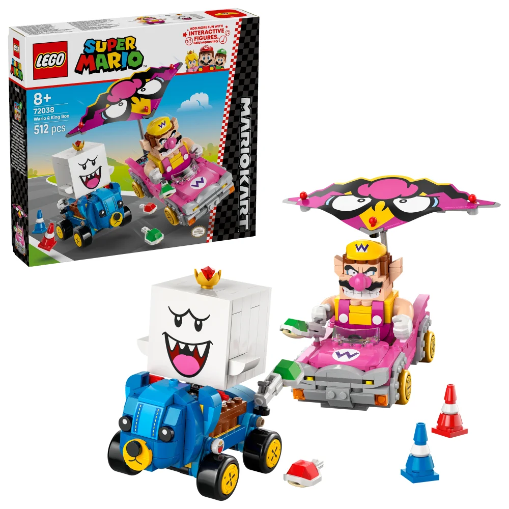 LEGO® Super Mario™: Mario Kart™ – Wario & King Boo Figures and 2 Karts 72038 Bild 1