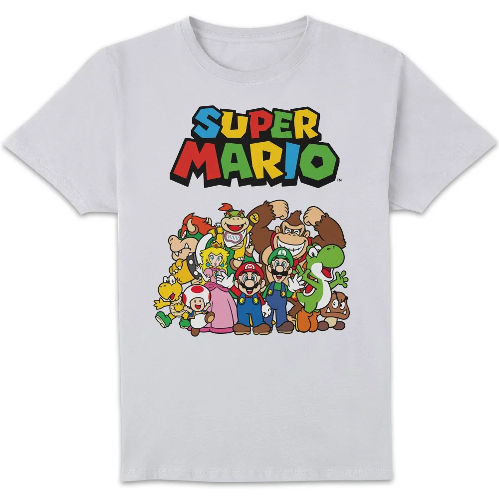 Nintendo Super Mario Squad Unisex T-Shirt - White - 3XL Bild 1