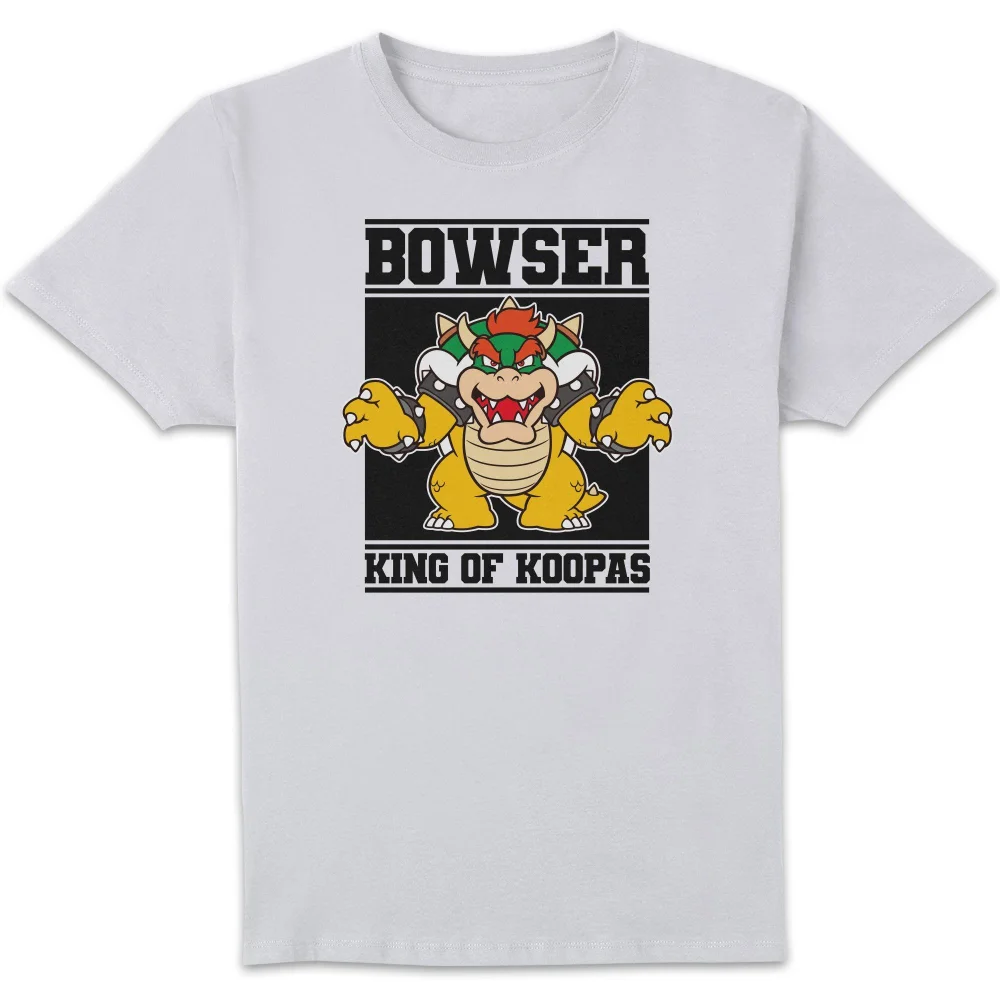 Nintendo Super Mario Bowser King Of Koopas Unisex T-Shirt - White - S Bild 1