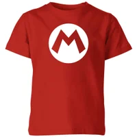 Nintendo Super Mario Badge Kids' T-Shirt - Red
