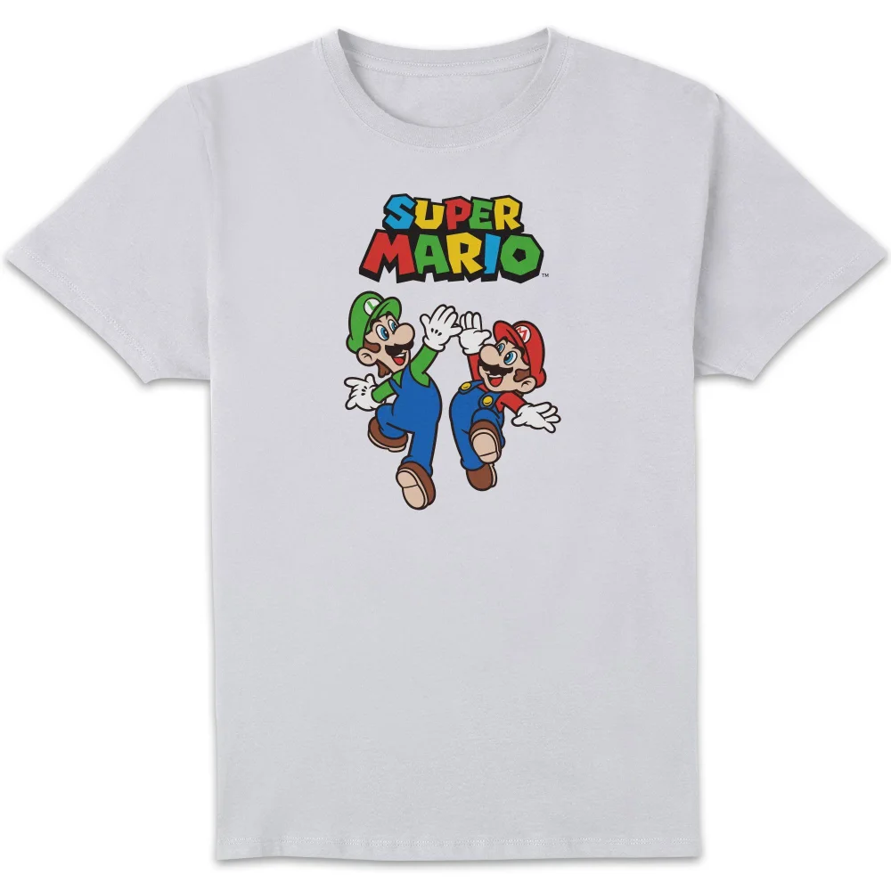 Nintendo Super Mario And Luigi Unisex T-Shirt - White - S Bild 1