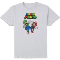 Nintendo Super Mario And Luigi Unisex T-Shirt - White