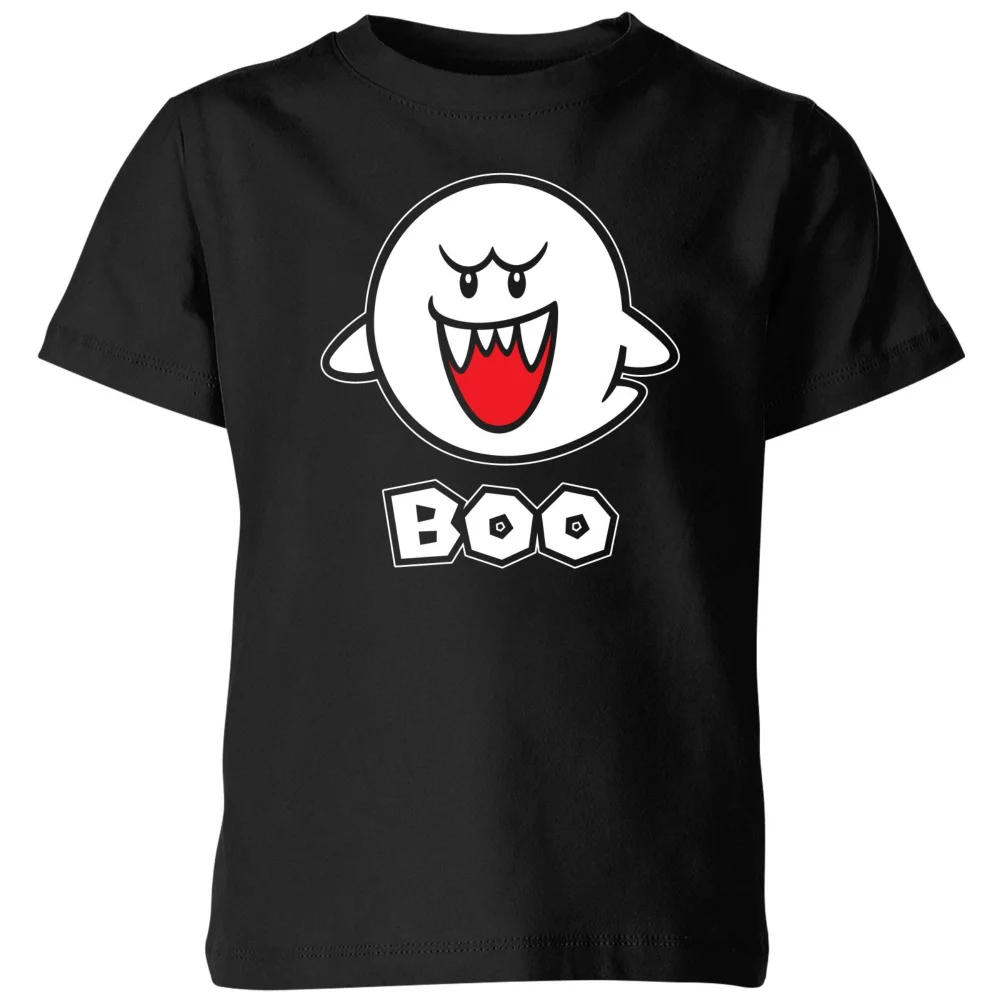 Nintendo Super Mario Boo Kids' T-Shirt - Black - 3-4 Jahre Bild 1
