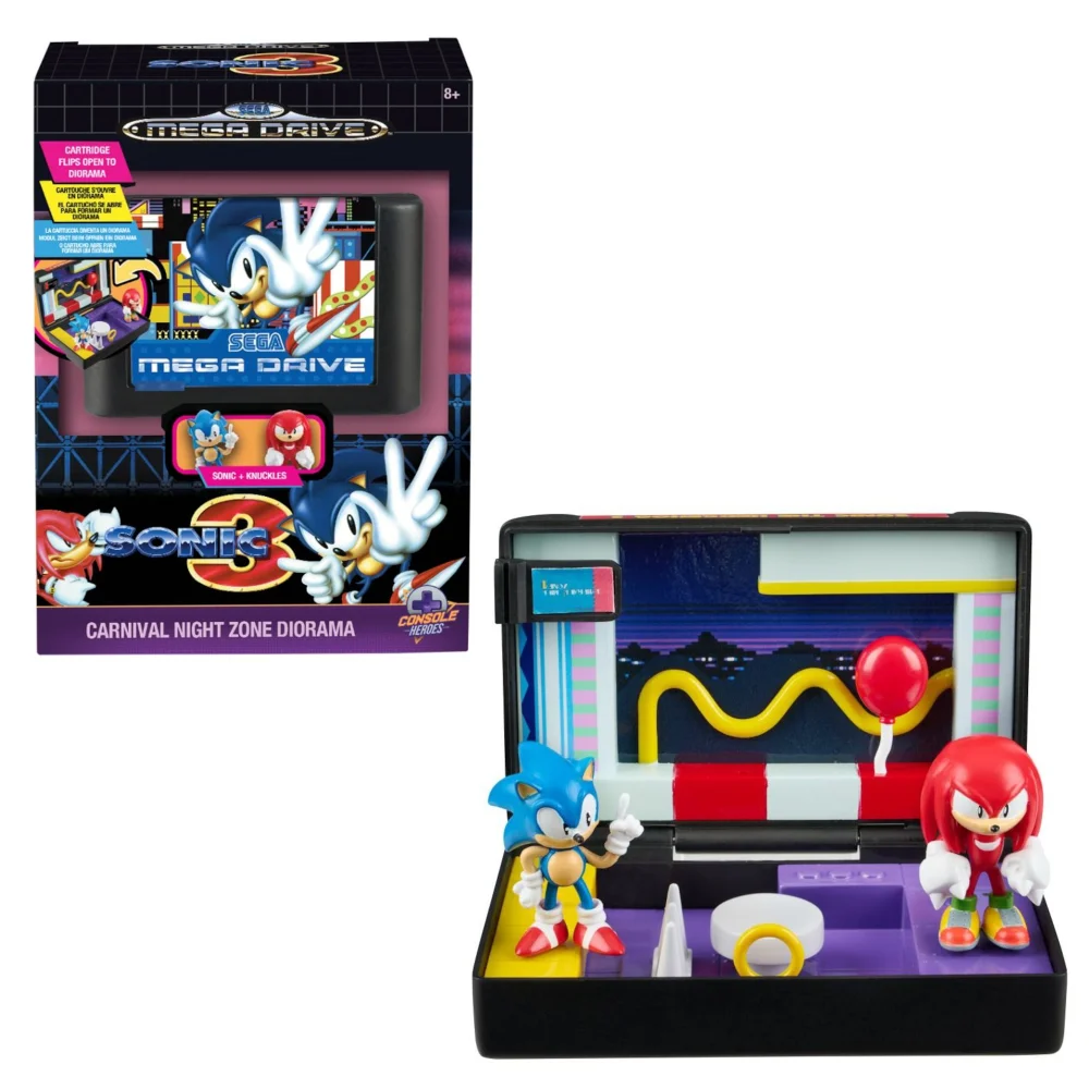Console Heroes Sega Mega Drive Sonic 3 Carnival Night Zone Diorama Bild 1