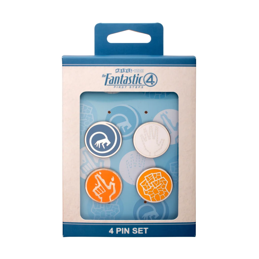 The Fantastic Four: First Steps Symbols Enamel Pin Set Bild 1