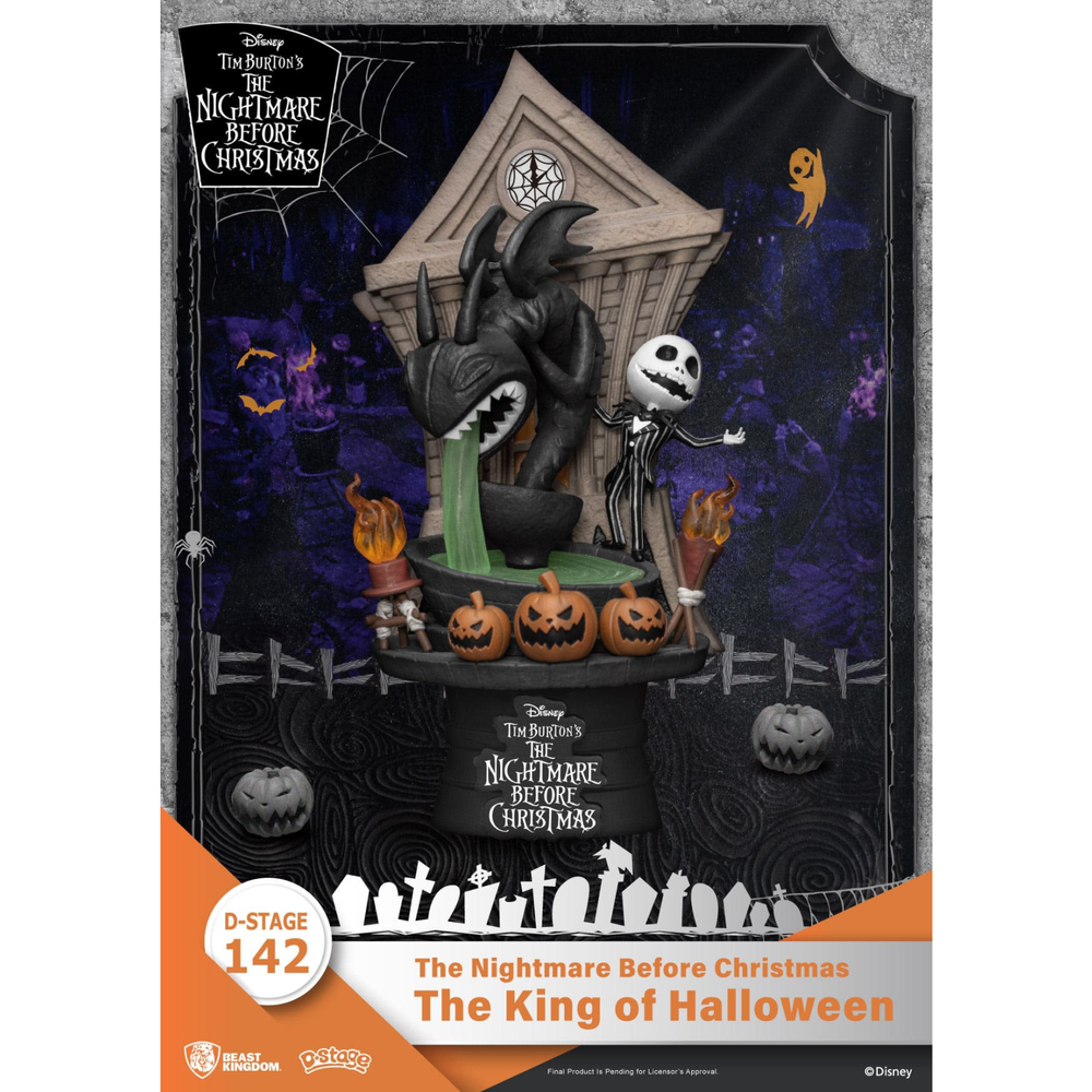 Nightmare before Christmas D-Stage PVC Diorama The King of Halloween 15 cm Bild 1