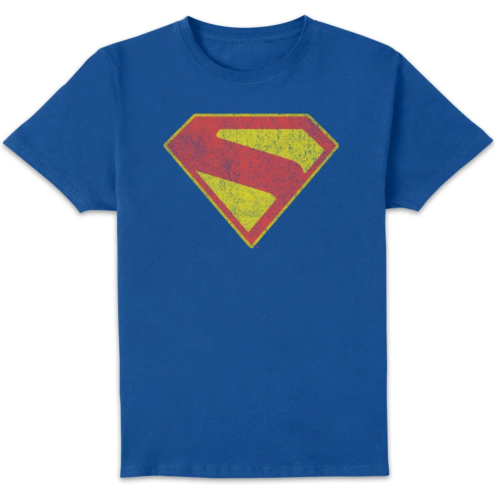DC Comics Superman Distressed Superman Logo Unisex T-Shirt - Blue - S Bild 1