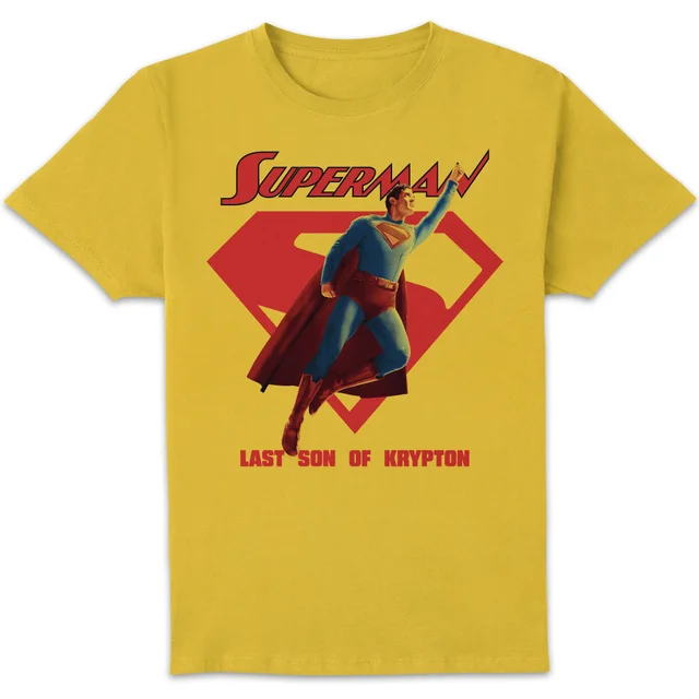 DC Comics Superman Comic Unisex T-Shirt - Yellow