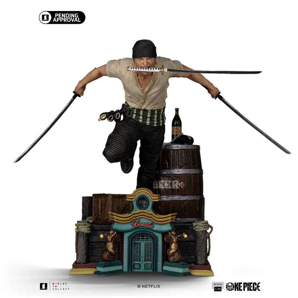 Iron Studios One Piece Zoro Art Scale 1/10 Statue Bild 1
