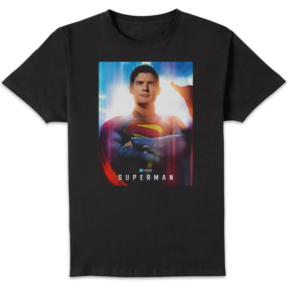 DC Comics Superman Poster Unisex T-Shirt - Black - S Bild 1