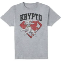 DC Comics Superman Krypto Unisex T-Shirt - Grey