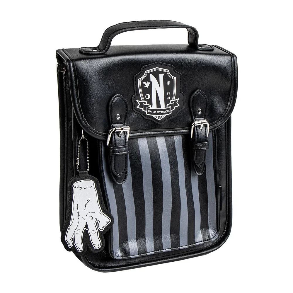 Wednesday Faux Leather Casual Fashion Backpack Bild 1