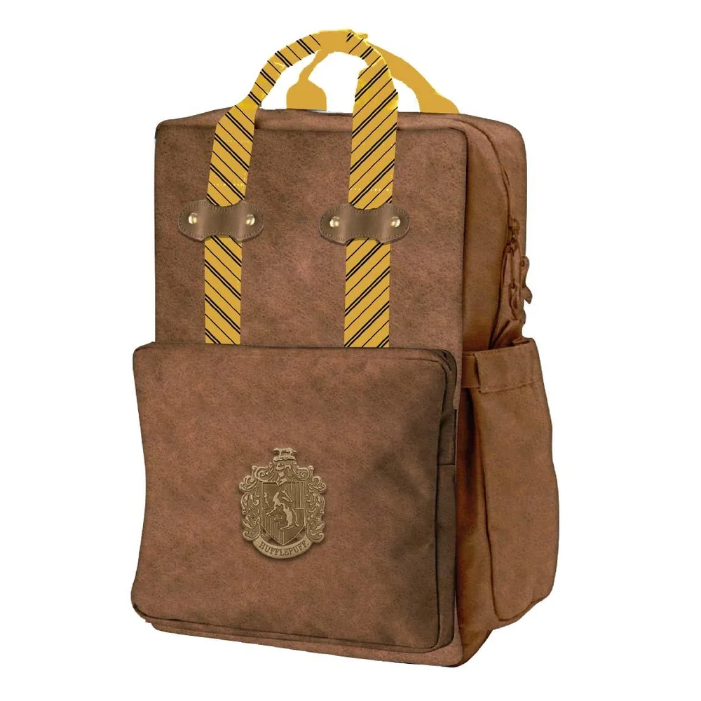 Harry Potter Hufflepuff Faux Leather Casual Fashion Backpack Bild 1