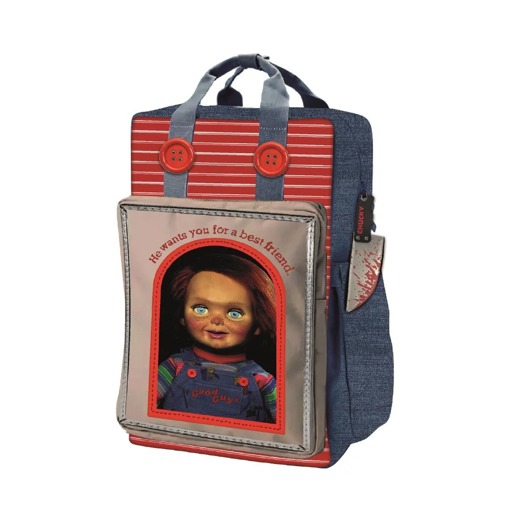 Chucky Faux Leather Casual Fashion Backpack Bild 1