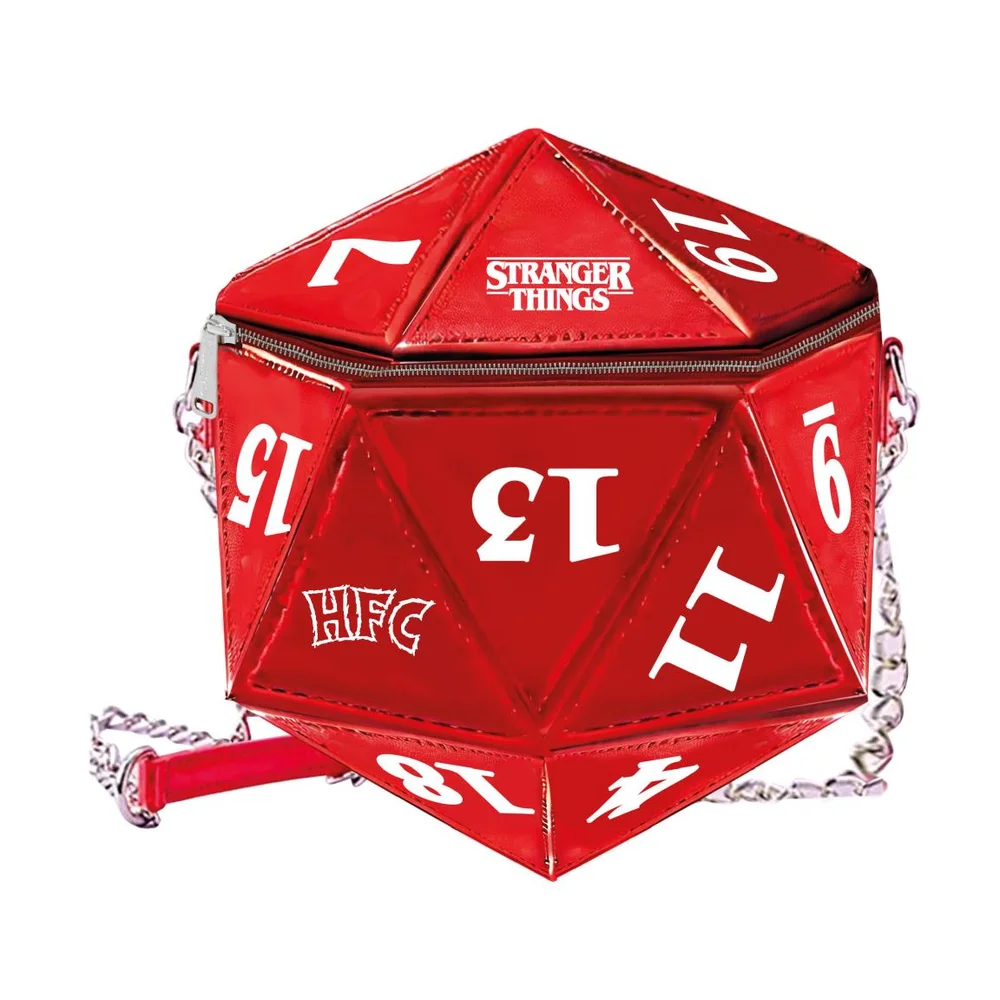 Stranger Things Red D20 Faux Leather Bag Bild 1
