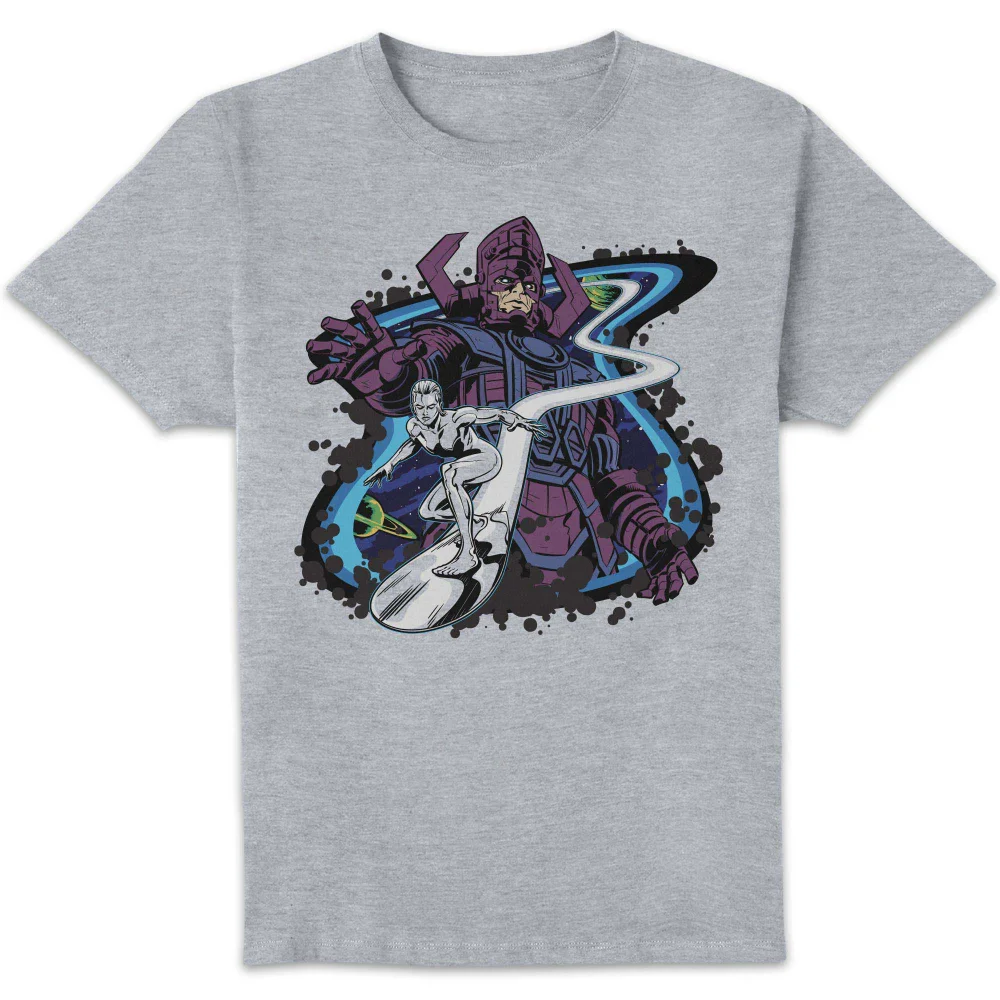 Marvel Fantastic Four Galactus And Silver Surfer Unisex T-Shirt - Grey - S Bild 1