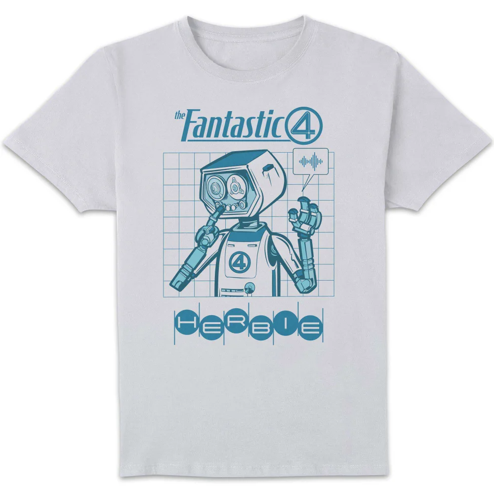 Marvel Fantastic Four H E R B I E Unisex T-Shirt - White - S Bild 1
