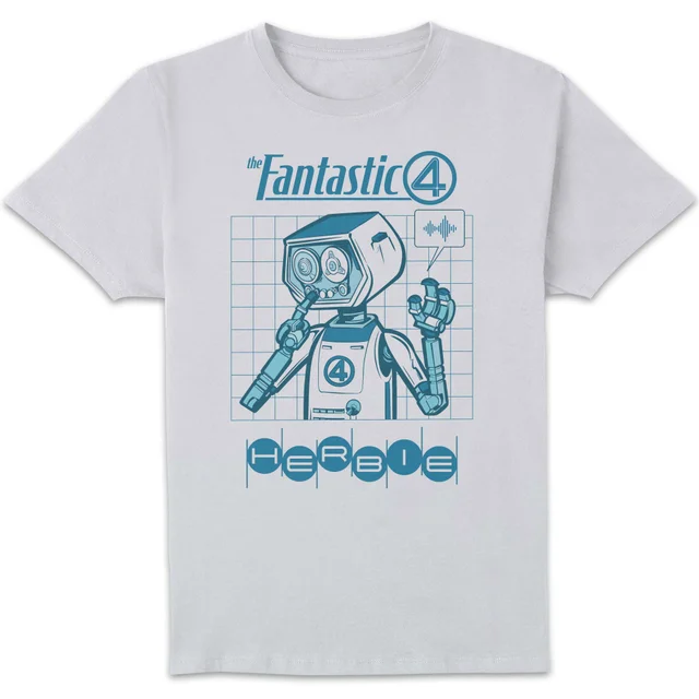 Marvel Fantastic Four H E R B I E Unisex T-Shirt - White