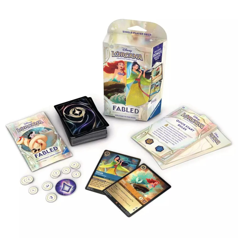 Disney Lorcana Trading Card Game Fabled Starter Deck B Bild 1