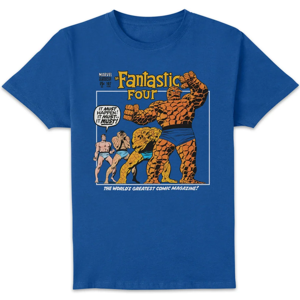 Marvel Fantastic Four Transformation Unisex T-Shirt - Blue - S Bild 1