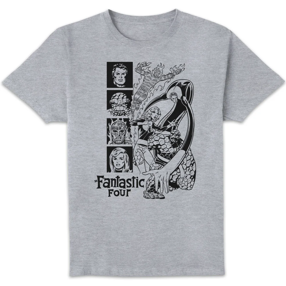 Marvel Fantastic Four Character Looks Unisex T-Shirt - Grey - XL Bild 1