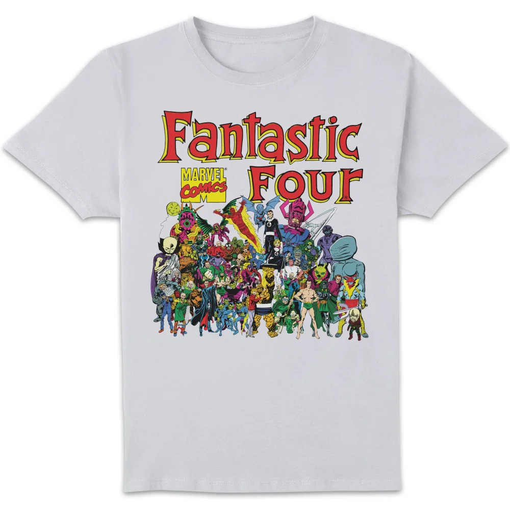 Marvel Fantastic Four Character Line Up Unisex T-Shirt - White - S Bild 1