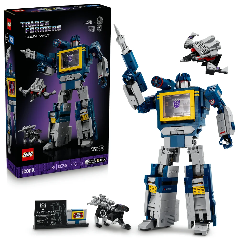 LEGO® Icons Transformers: Soundwave Model Kit Building Set for Adults 10358 Bild 1