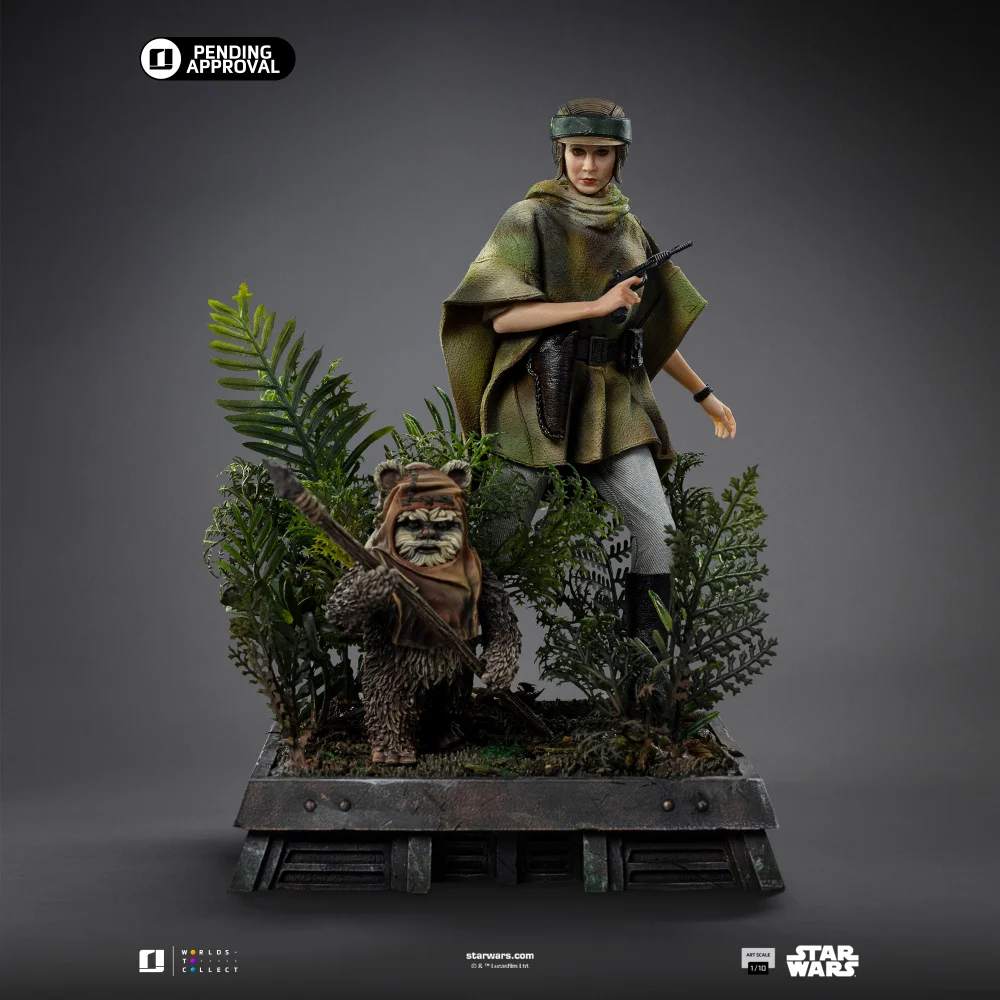 Iron Studios Star Wars Episode VI Leia and Wicket Art Scale 1/10 Scale Statue Bild 1
