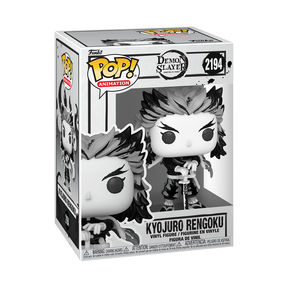 POP! Animation: Demon Slayer – Rengoku (Sumi-Ink) Funko POP! Vinyl Bild 1