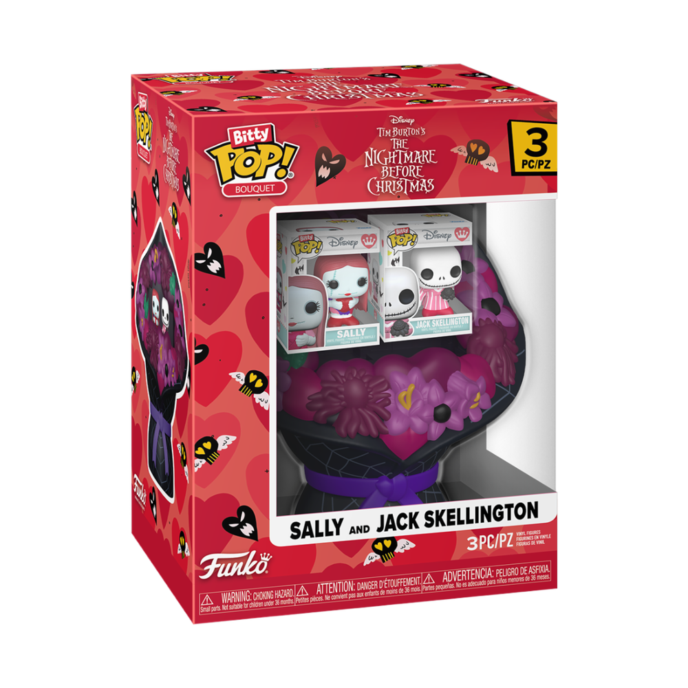 POP Bouquet TNBC Valentines Jack and Sally Funko POP Vinyl Bild 1