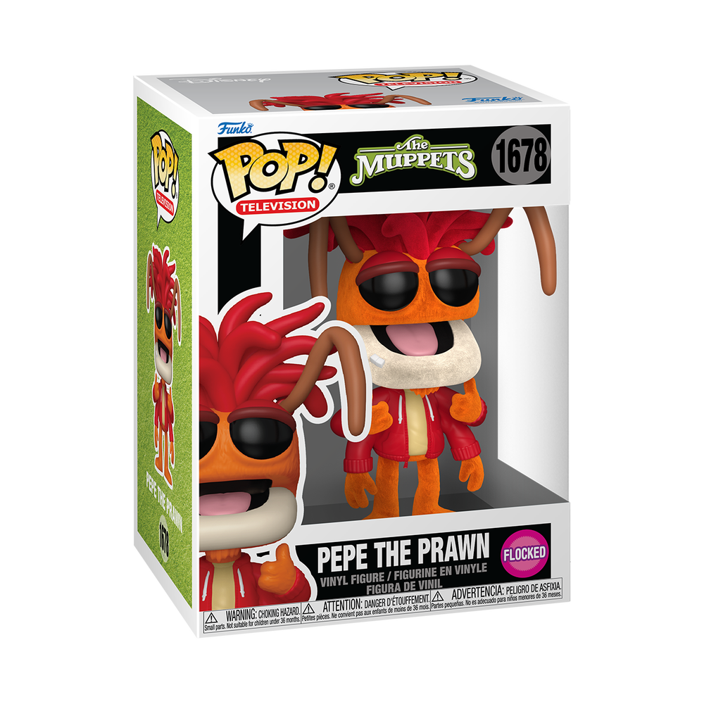 The Muppets Pepe the Prawn (Flocked) Funko POP Vinyl Bild 1