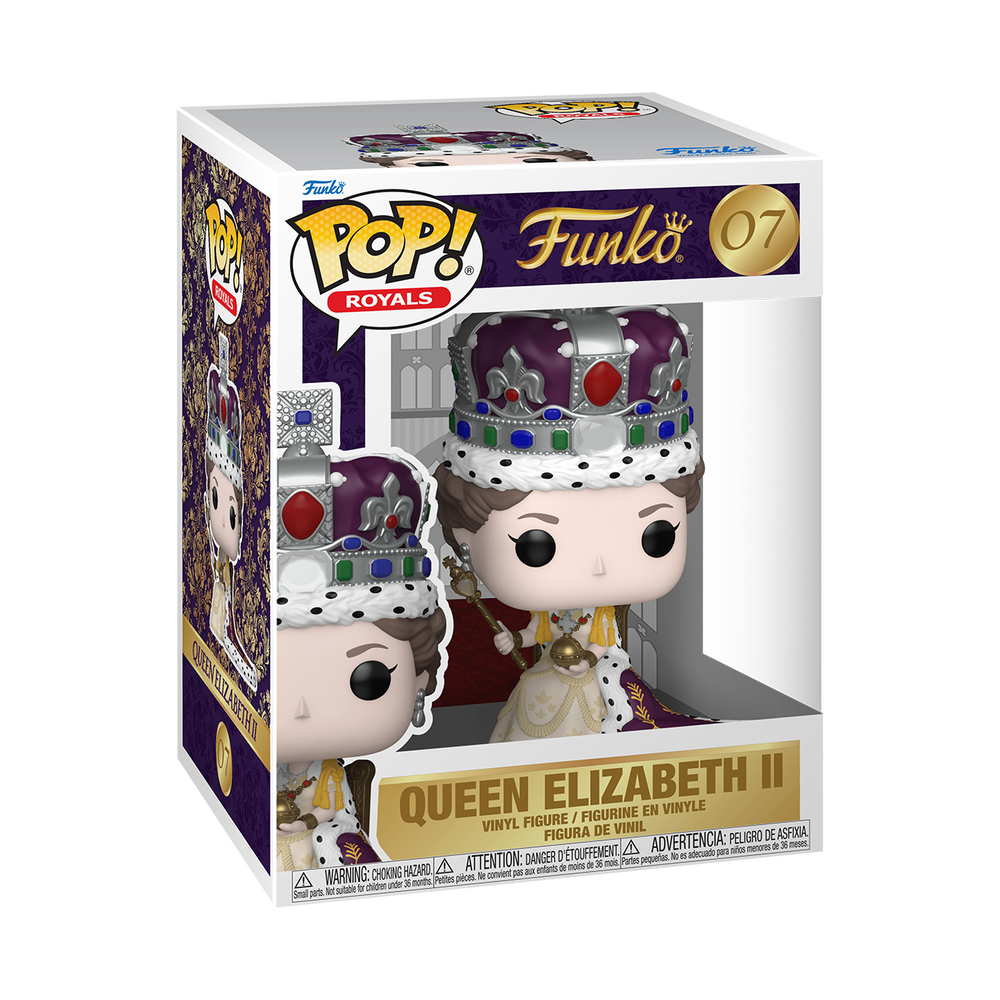 POP! Premium: QEII 100th – Queen Elizabeth II (Coronation) Funko POP! Vinyl Bild 1